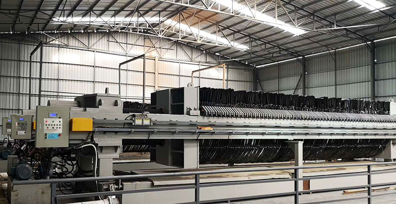 河道清淤污泥壓濾機應用現場